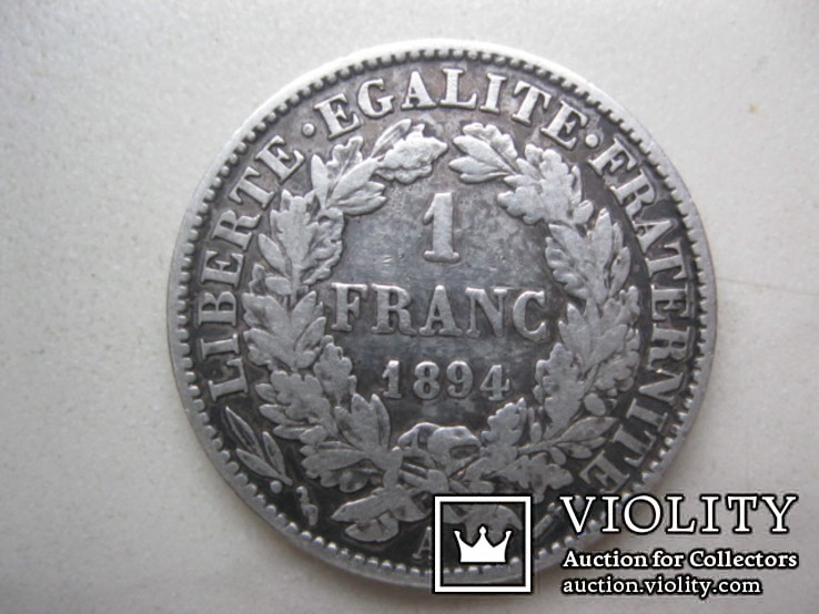 1 франк 1894, фото №3