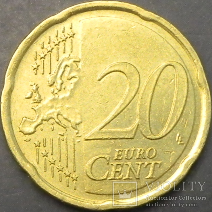 20 євроцентів Німеччина 2008 J, фото №3