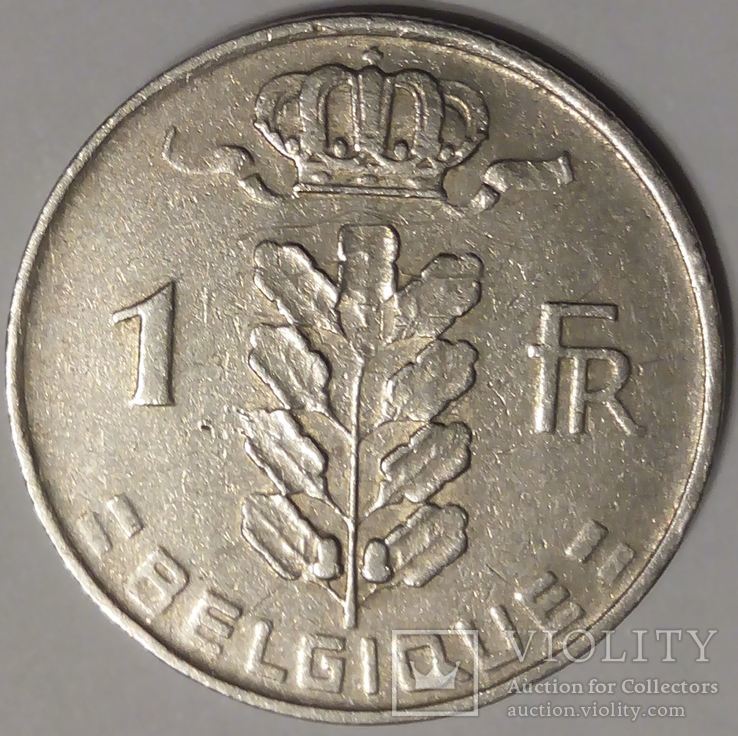 Бельгия 1 франк 1966 «BELGIQUE», фото №3