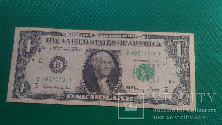 1 доллар США 1963 A Federal Reserve UNC B....1100F