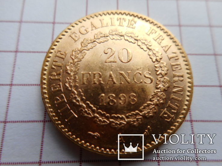 20 франков 1898г., фото №5