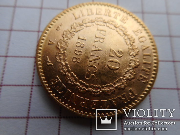20 франков 1898г., фото №6