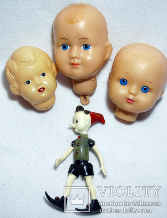 Буратино , три головы кукол СССР, фото №2