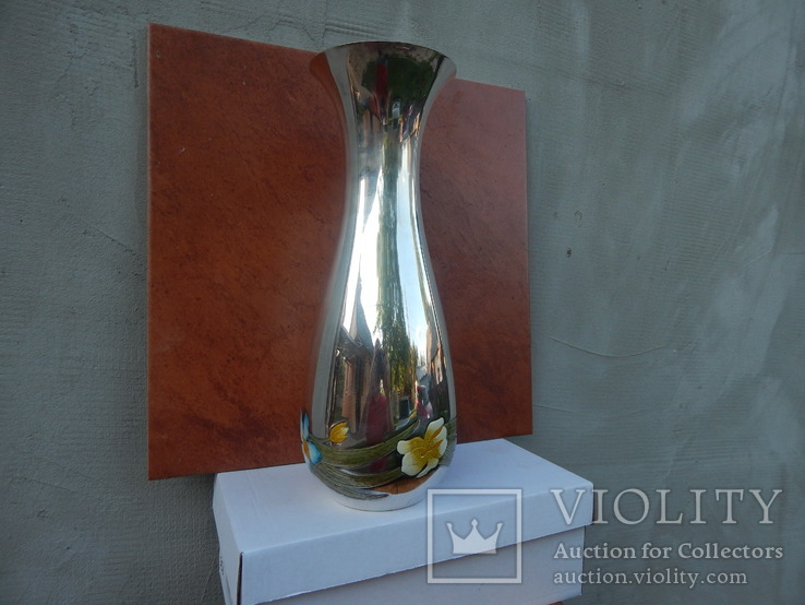 Серебряная  ваза , 925 проба, фото №4