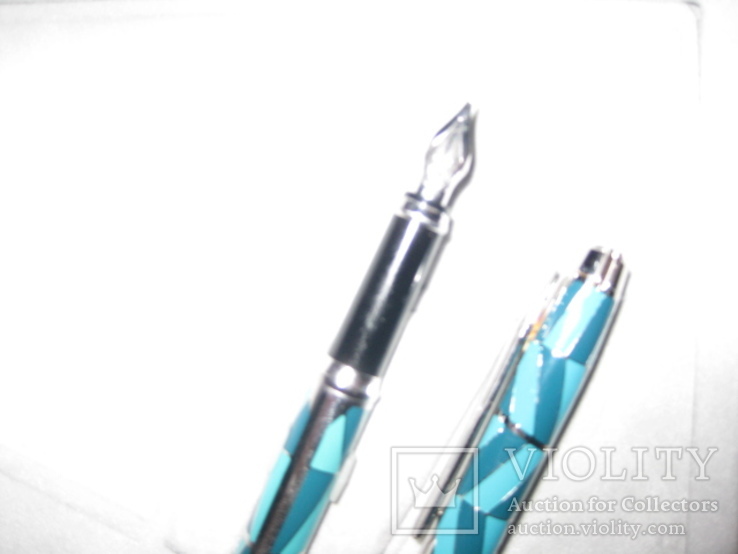 Две ручки ручной работы (шариковая и чернило), фото №4