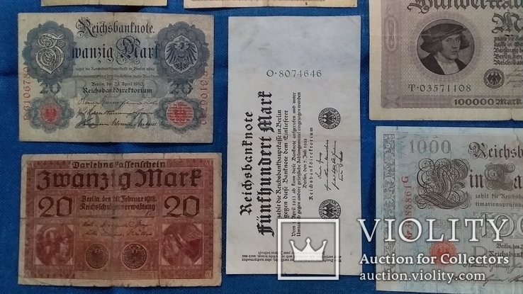 Коллекция банкнот  Германия , Рейх. 13 штук., фото №6