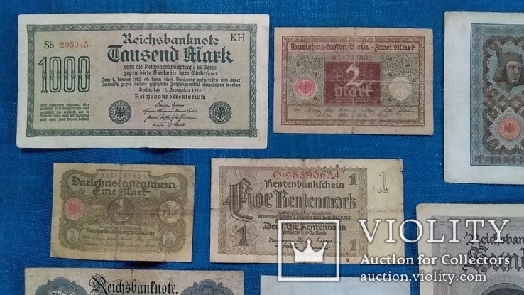 Коллекция банкнот  Германия , Рейх. 13 штук., фото №7