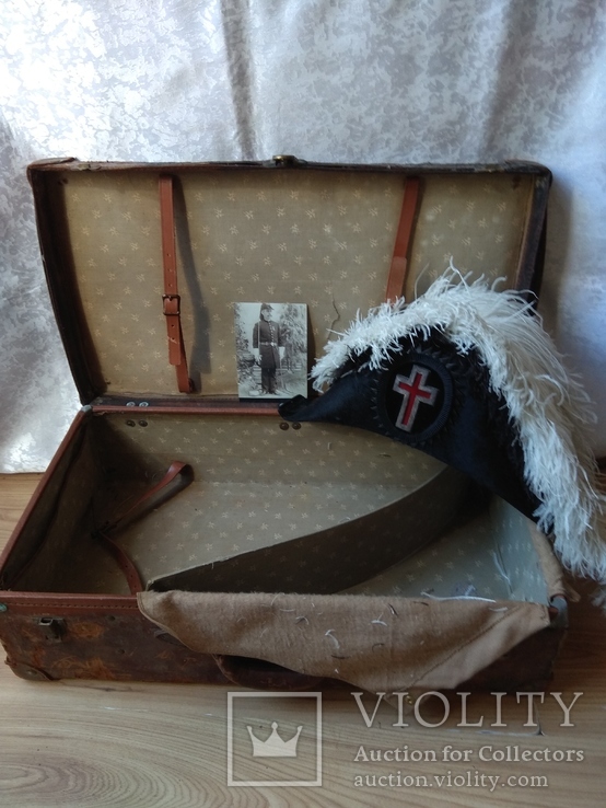 Церемоніальний масонський капелюх валіза MC Lilley &amp; Co. Columbus Ohio Ceremonial Hat, фото №2
