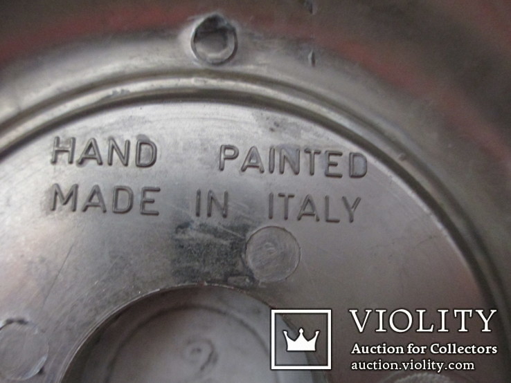 Бутылка Синьора с корзиной цветов. h-33 см. Hand Painted Italy., фото №10