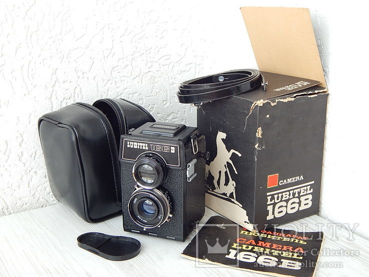 Фотоаппарат "LUBITEL 166B" в чехле, в коробке+док. 1982г. (объектив ЛОМО Т-22).