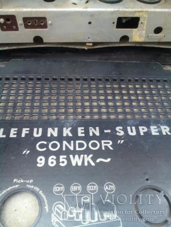 Ламповое радио Телефункен Супер Кондор 965 wk Telefunken, фото №5