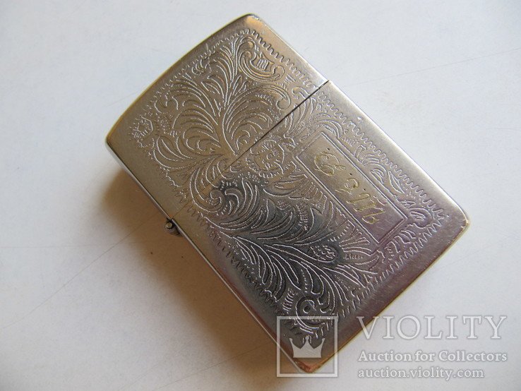 Зажигалка Zippo с узором, бензиновая., фото №2