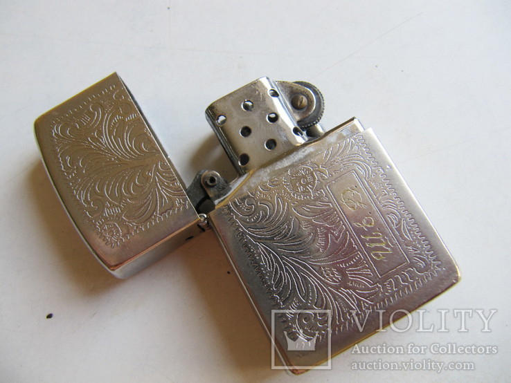 Зажигалка Zippo с узором, бензиновая., фото №4