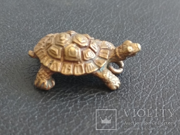 Черепаха малая бронза брелок коллекционная миниатюра