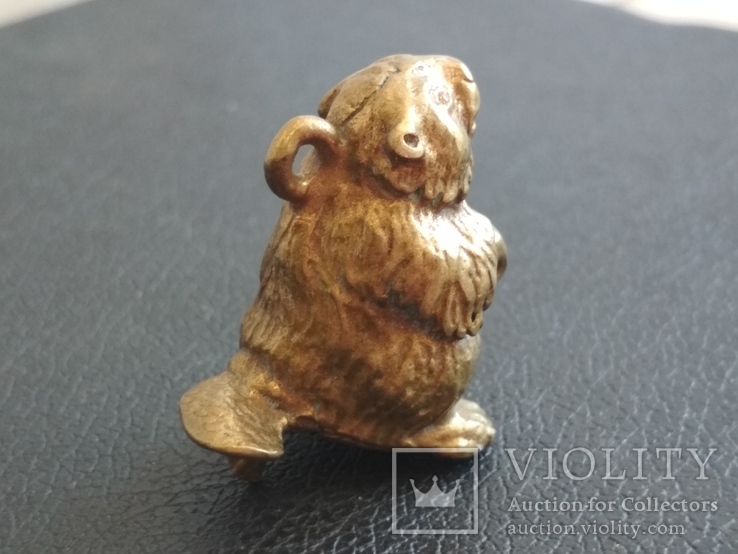 Барсук бронза брелок коллекционная миниатюра, фото №9