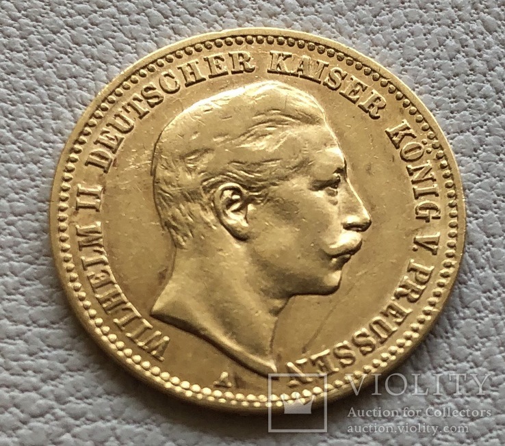 10 марок 1898 года Германия Пруссия золото 3,98 грамм 900’
