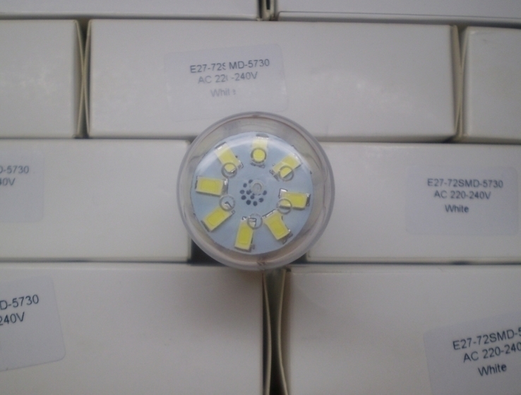 Светодиодная лампа 72 LED Е27 - 5 шт., фото №3