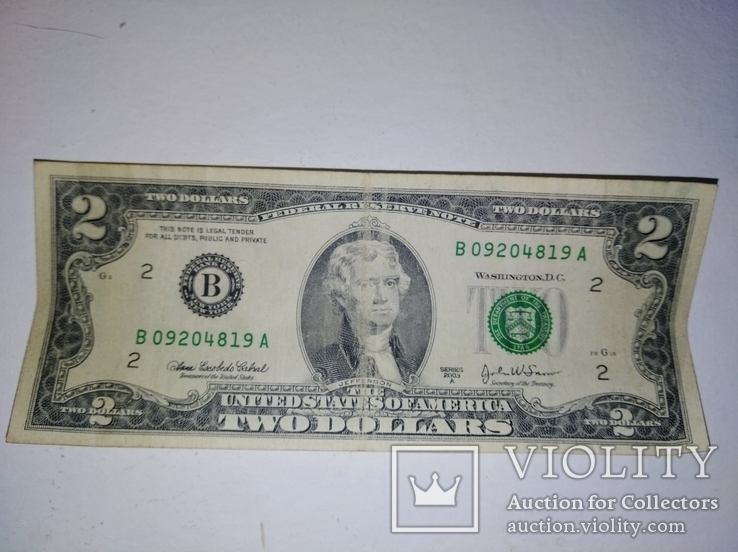 2 доллара 2003 год, фото №2