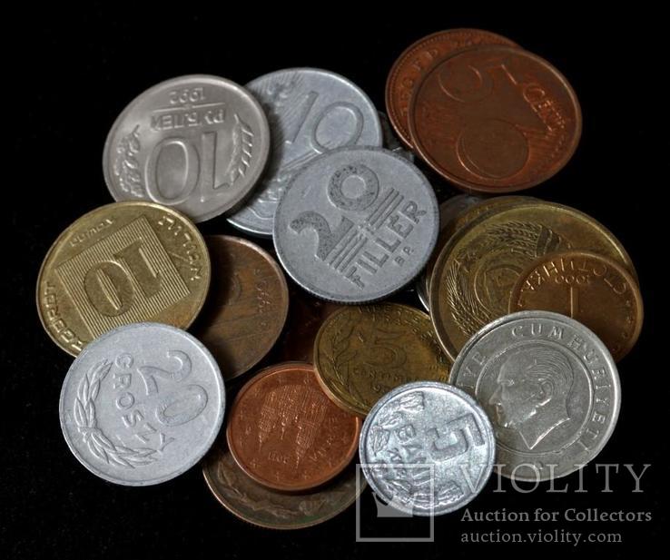 Набор монет мира 1. 20 стран  (20 шт), фото №2