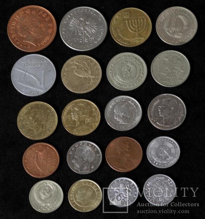 Набор монет мира 2. 20 стран  (20 шт), фото №5