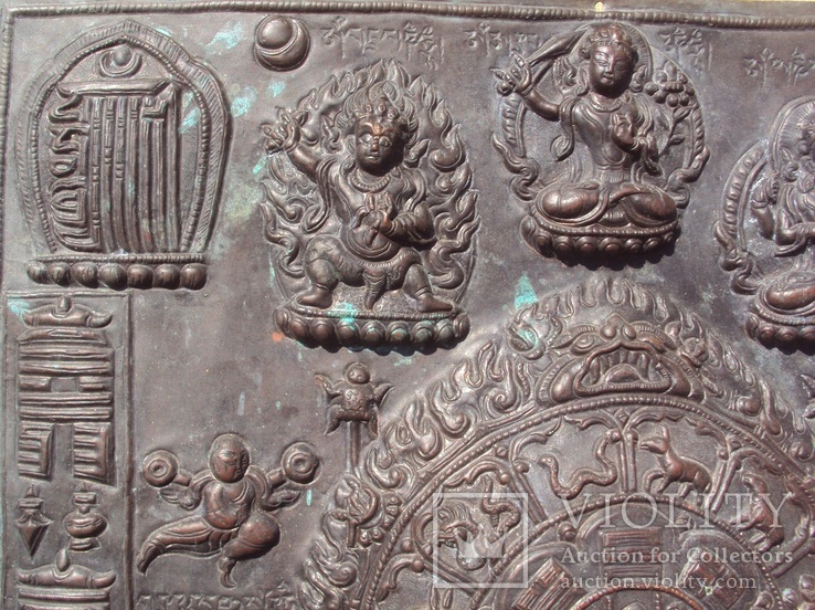 Буддийская икона, тхангка\танка. Мандала. Тибет., фото №6