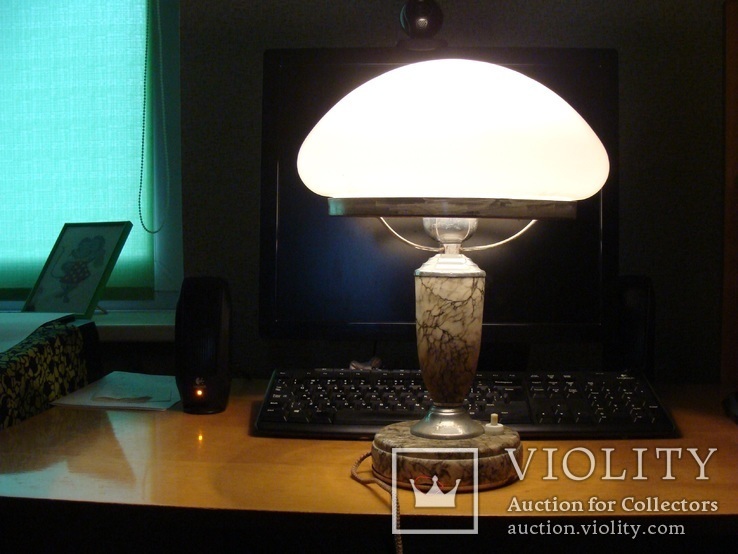 Настольная мраморная лампа ,, Сталинка-2", фото №3
