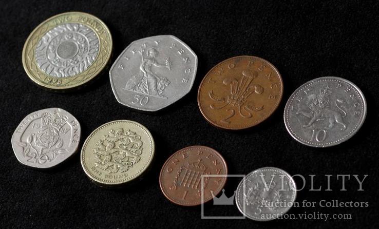 Набор монет Великобритании  (8 шт), фото №3