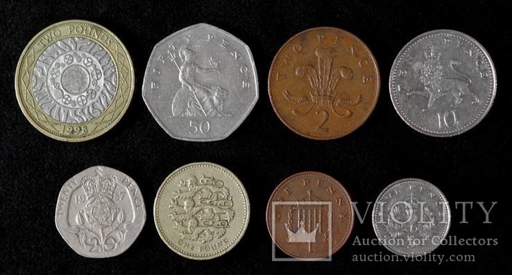 Набор монет Великобритании  (8 шт), фото №2