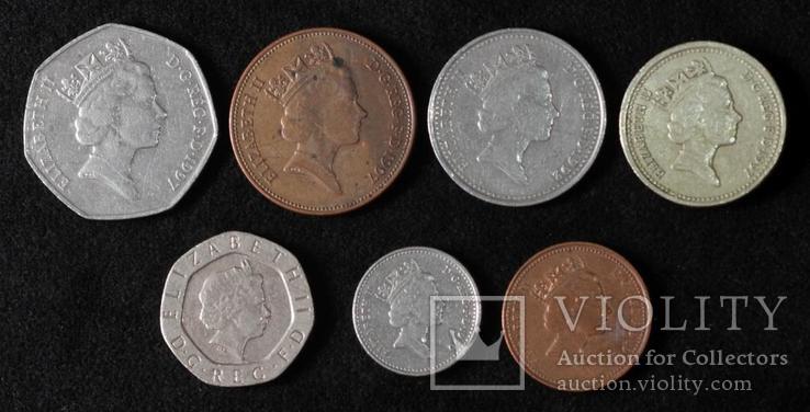 Набор монет Великобритании  (7 шт), фото №4