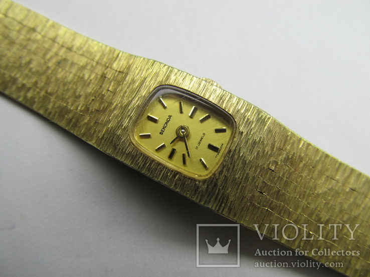 Часы позолоченые - Sekonda Ebauche Ladies Watch , Англия, 17 камней