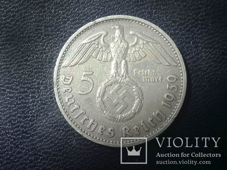 5 марок 3 рейх. 4шт. 1936,1937,1938,1939, фото №10
