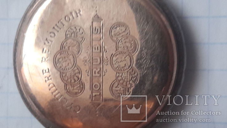Старинные маленькие корманные часы VINTALE серебро, фото №5