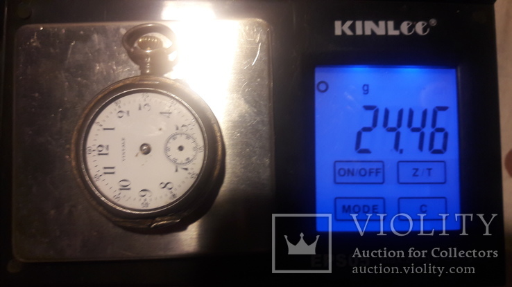 Старинные маленькие корманные часы VINTALE серебро, фото №8