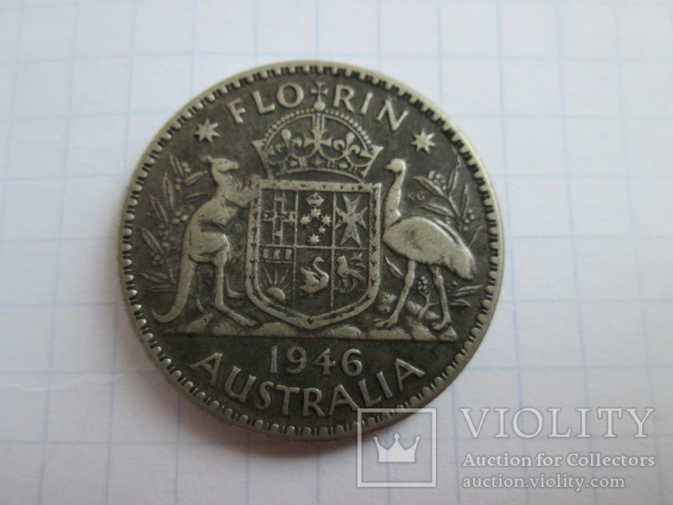 1 Флорин 1946 Австралия Серебро