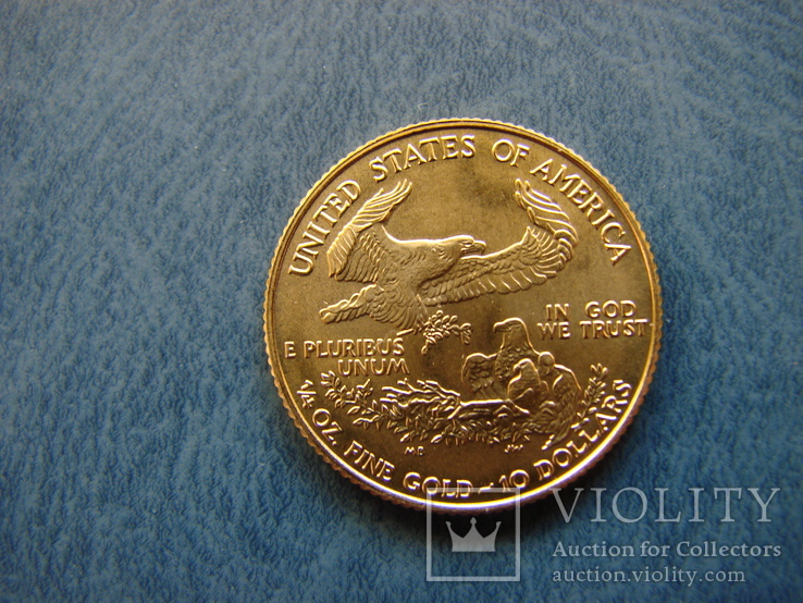 Американский Золотой Орёл, 10 долларов (1/4 oz.), фото №3