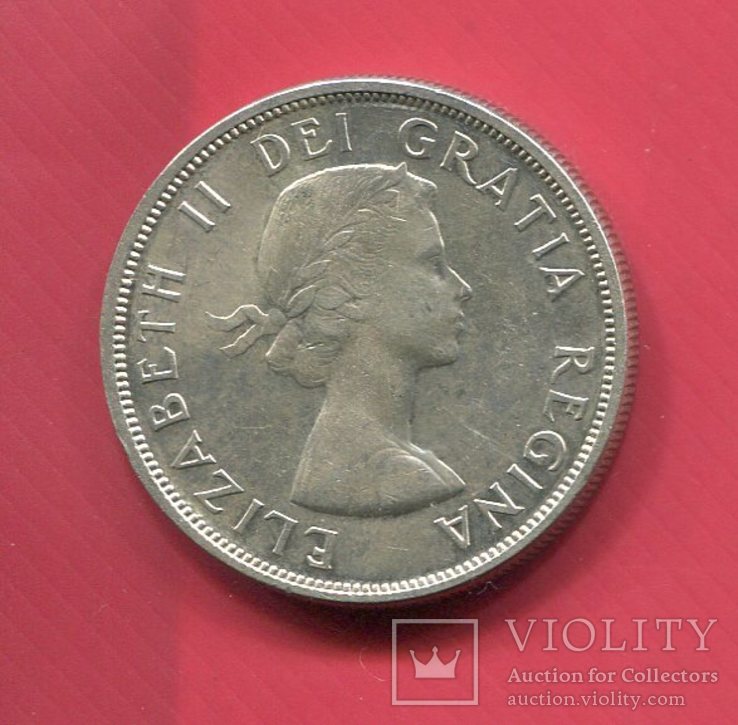 Канада 1 доллар 1958 aUNC Британская Колумбия, фото №3