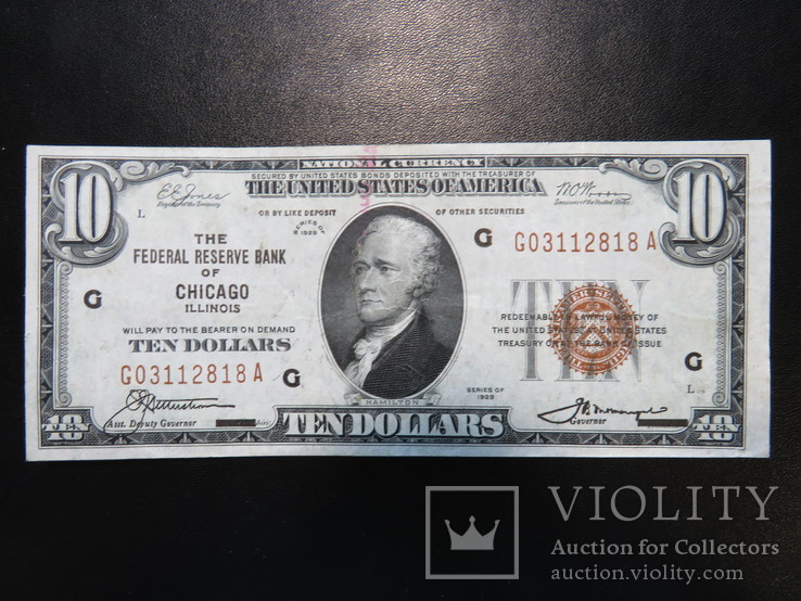 Десять долларов 1929 год Чикаго