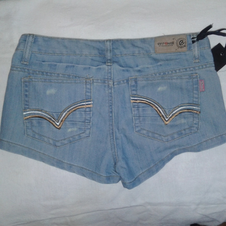 Новые джинсовые шорты, смотрите замеры, на подростка или худую девушку, фото №3