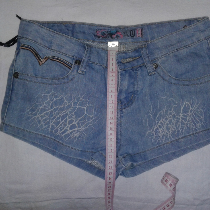Новые джинсовые шорты, смотрите замеры, на подростка или худую девушку, фото №5