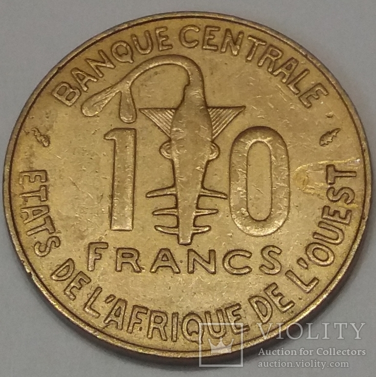 Західна Африка (BCEAO) 10 франків, 1976