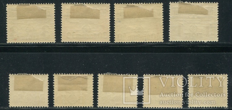 1940 Рейх Генералгубернаторство орлы надпечатки полная серия, фото №6