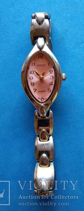 Часы женские "Gucci" кварц на ходу Имитация, фото №2