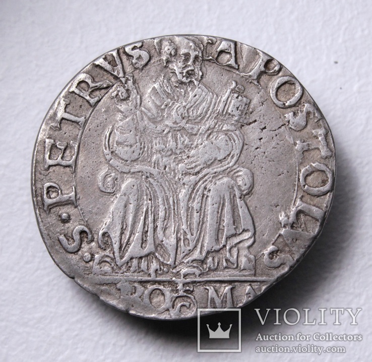 Папа Римський Пій IV (Джованні Анджело Медічі) 1559-1565р., срібний тестон, фото №7