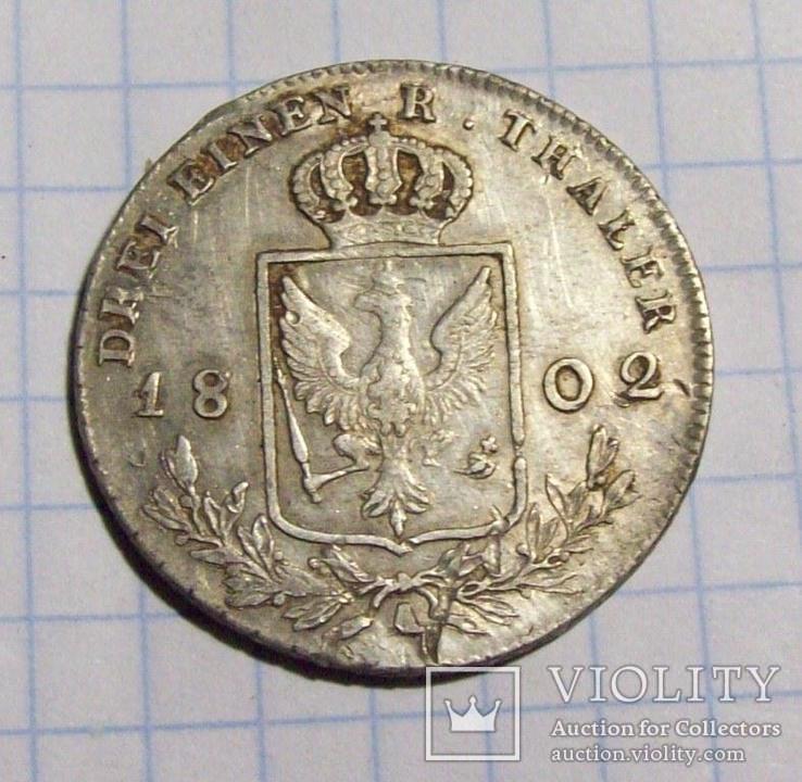  Фридрих Вильгельм III. 1/3 талера 1802, фото №4