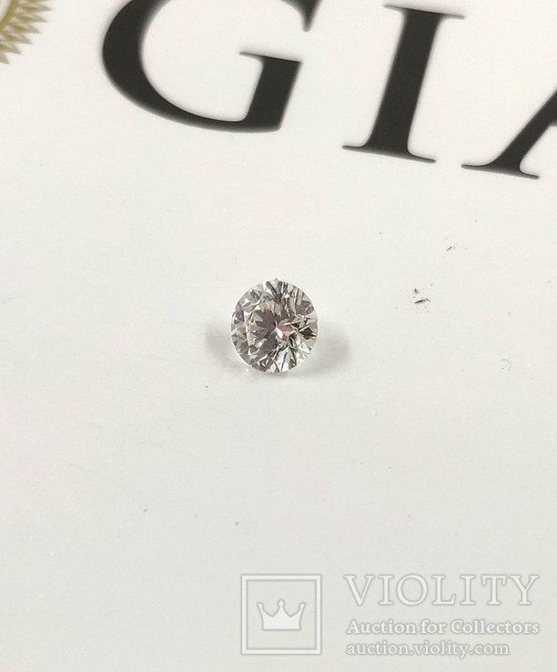 Бриллиант GIA 0.4ct F/Si1 круг, фото №4