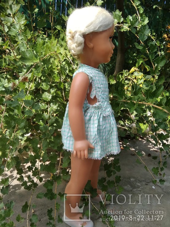 Кукла 65 см, СССР, парике, клеймо, фото №3