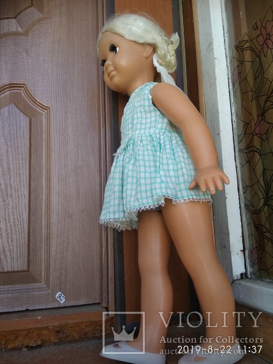 Кукла 65 см, СССР, парике, клеймо, фото №7