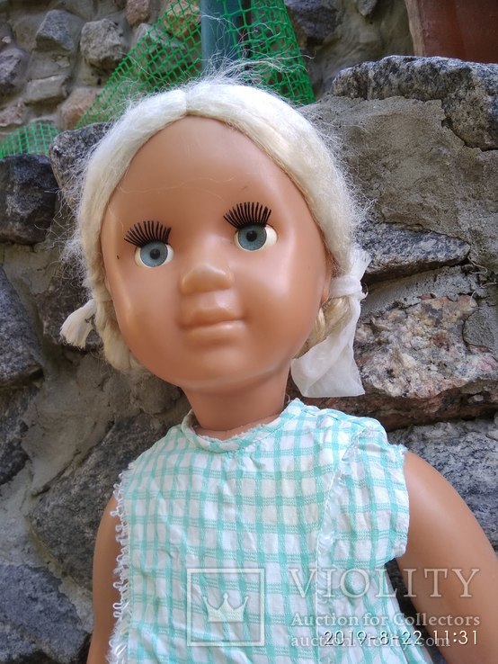Кукла 65 см, СССР, парике, клеймо, фото №12