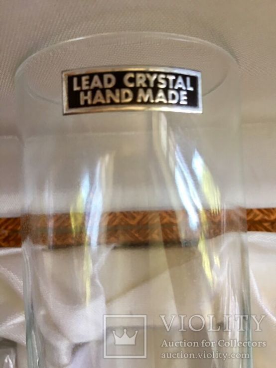 Набор Lead Crystal cеребро 800. бокалы 6 шт. Hand made Italy, фото №6