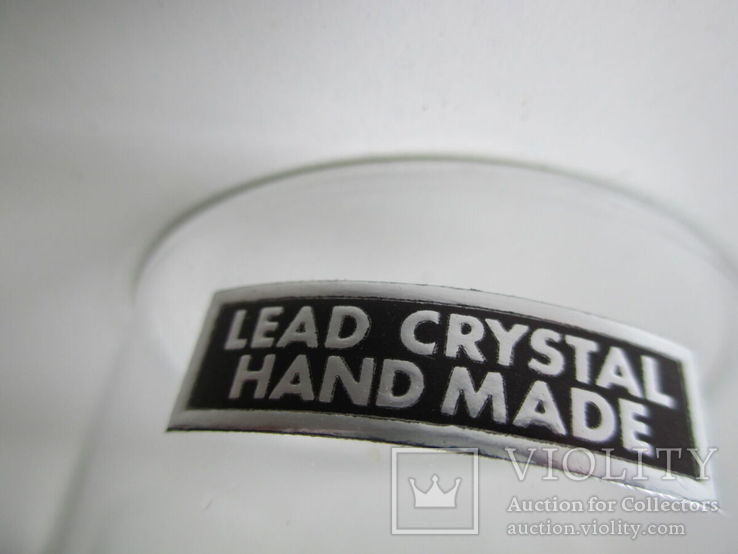 Набор Lead Crystal cеребро 800. бокалы 6 шт. Hand made Italy, фото №7